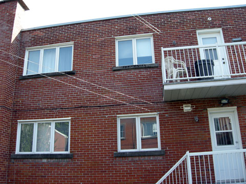 Back wall before repairs