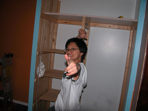 Loves demolishing closets