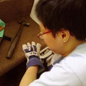 Carpeting the stairs